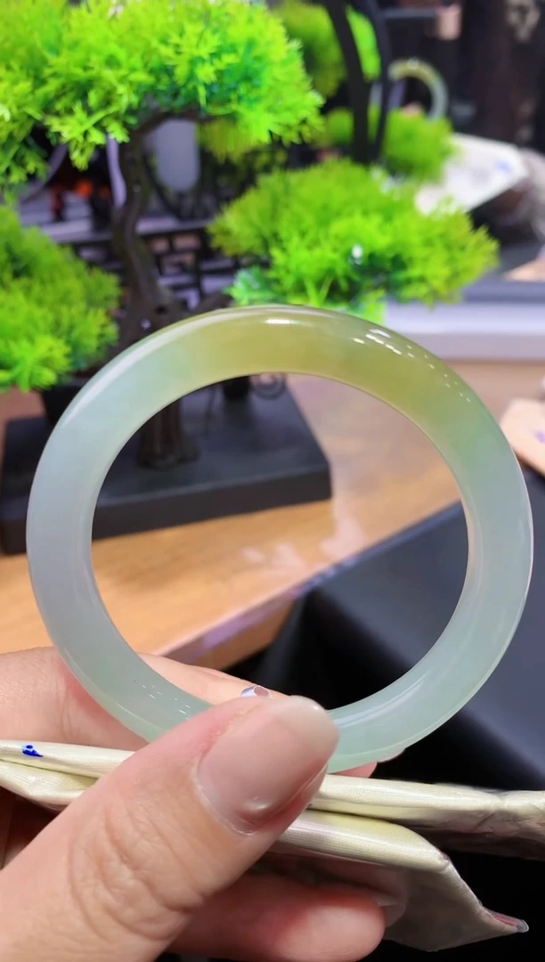 未镶嵌手镯翡翠K64天然A货缅甸翡翠54.7