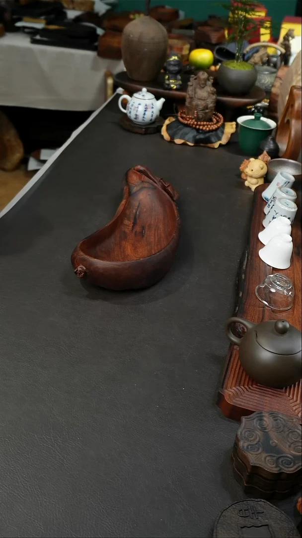 清仓 特价红酸枝雕刻果盘