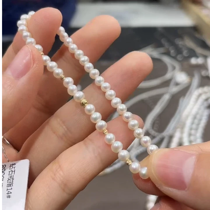 【举石臻选】TA0217-1148-50珍珠手串18k(一件/约3mm）H