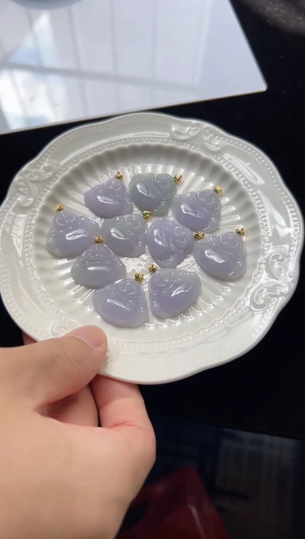 翡翠18K金镶嵌颈饰多样性发一件/6