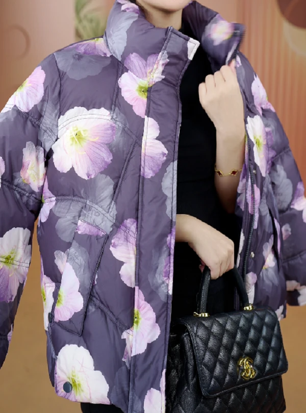 2025杭州原版正品保暖气质减龄修身羽绒服CE-10086-YXYC