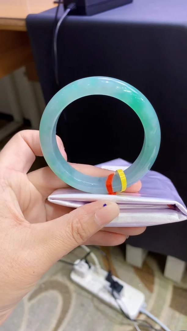 未镶嵌手镯翡翠翡翠手镯圈口54.2-t140 手镯定价2万卖价8万