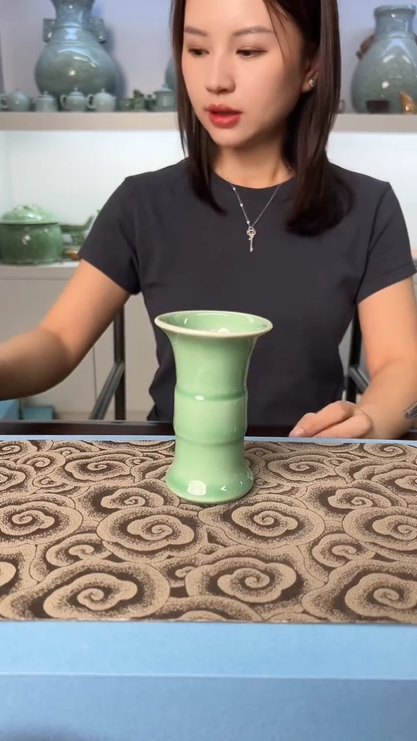 龙泉云间青瓷小米茶器