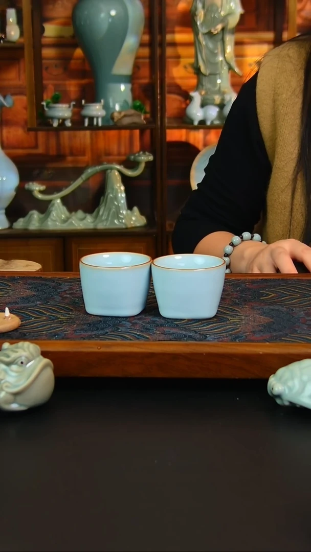 瓷片原矿汝瓷福利单杯已读I，全品