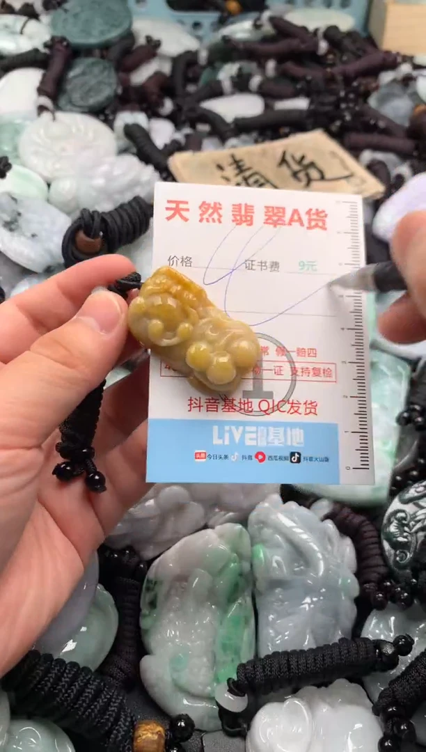翡翠未镶嵌吊坠(不含链)1