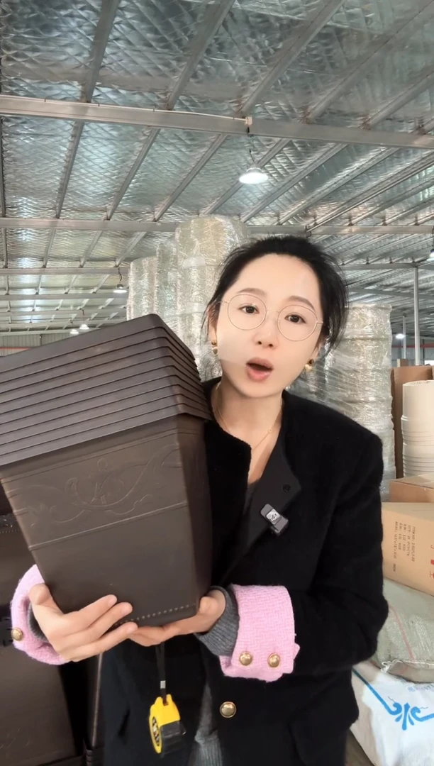 【闪购商品】塑料10寸#3006方盆咖色10只装