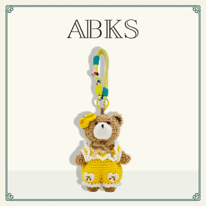 ABKS原创手工包包挂件公仔可爱mini毛绒娃娃小玩偶挂件配饰0092