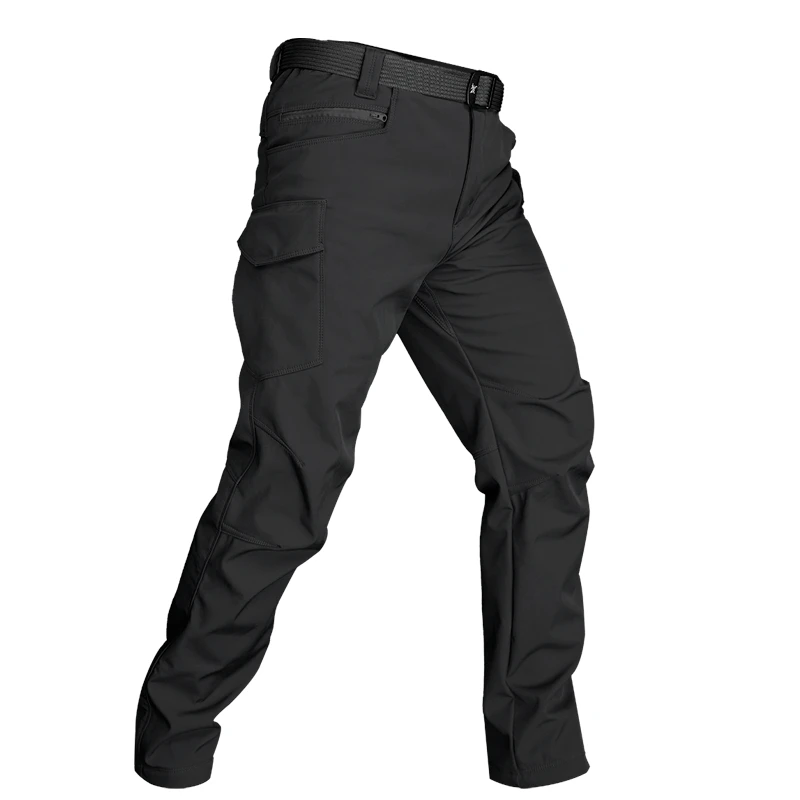 M2户外软壳冲锋裤男加绒加厚防风防水冬季御寒抓绒裤滑雪裤登山裤