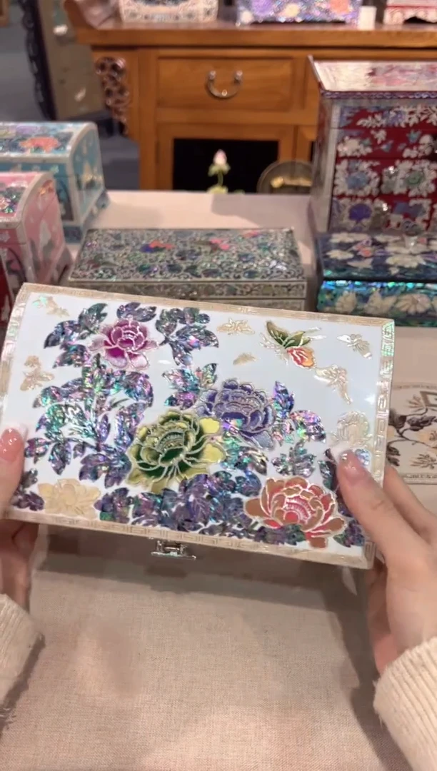 【闪购商品】按扣扇贝底·弘贝雅螺钿漆器文化馆