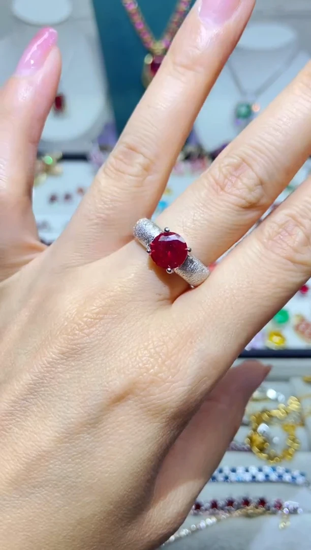 银S925镶嵌耳饰紫晶1