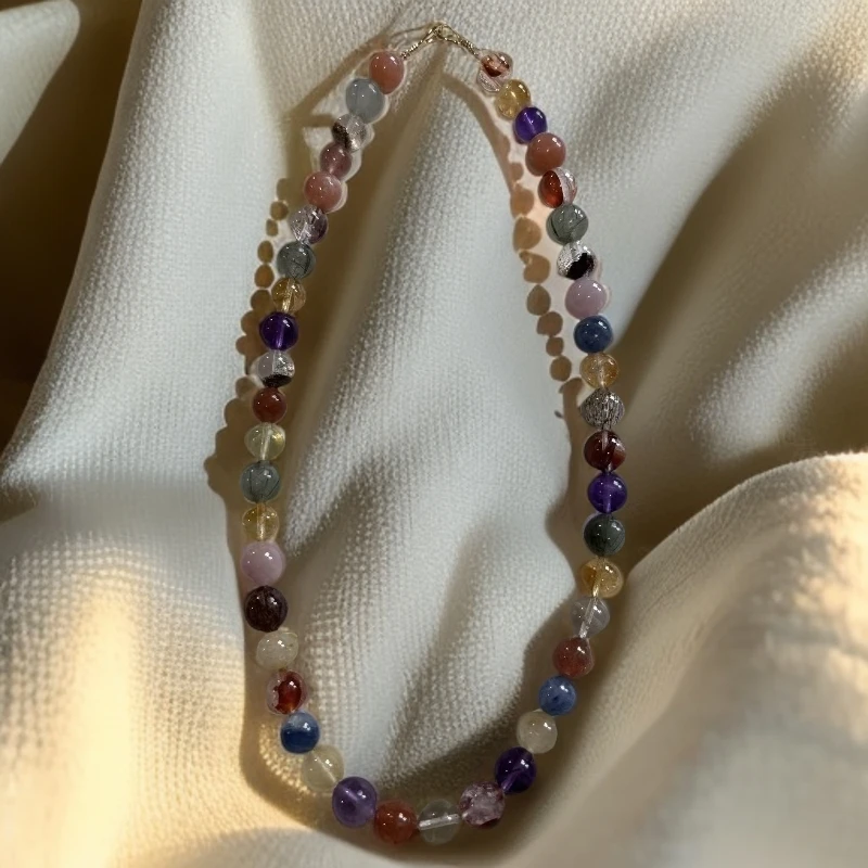 七夕送礼首选流彩凝晶颈饰限时发售节庆款女款手工时尚百搭女士