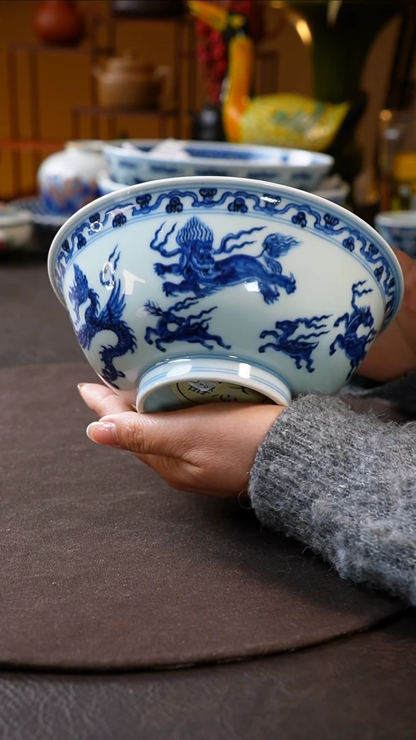 【闪购商品】青花海八怪碗青花