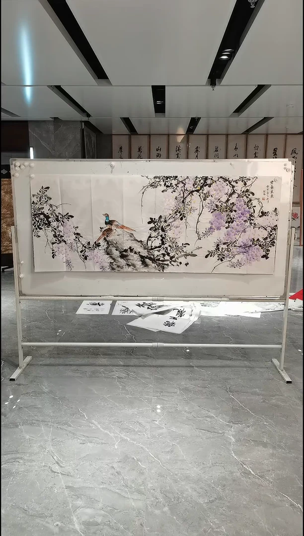 国画朱桂秋 小六尺 紫气东来