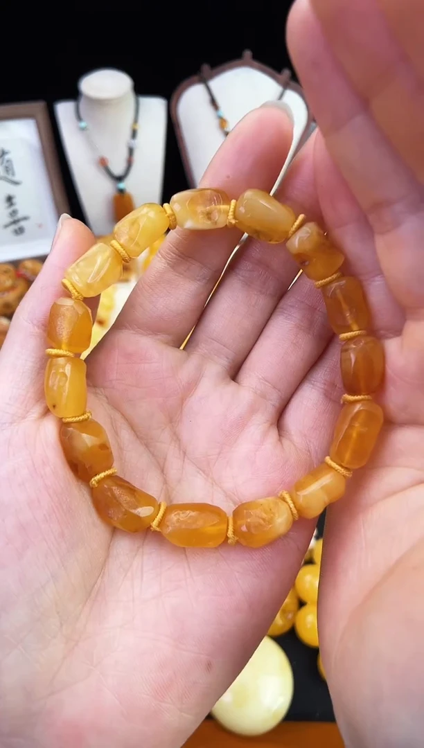 琥珀未镶嵌珠宝奇石柒月