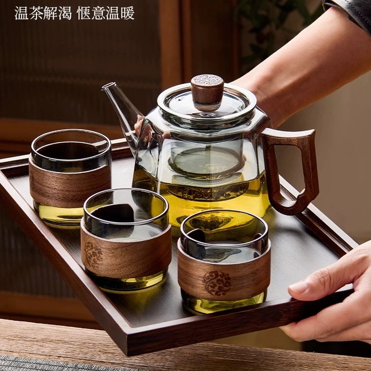 加厚茶壶玻璃耐高温新款煮茶器单壶围炉烧水壶大容量电陶炉用茶具