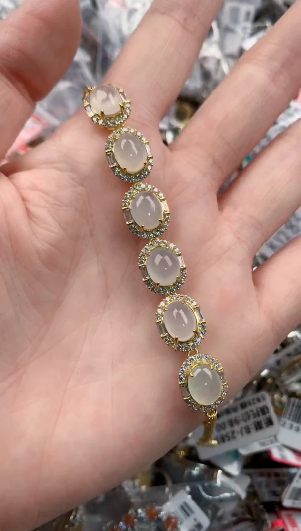 银S925镶嵌戒指翡翠222---8