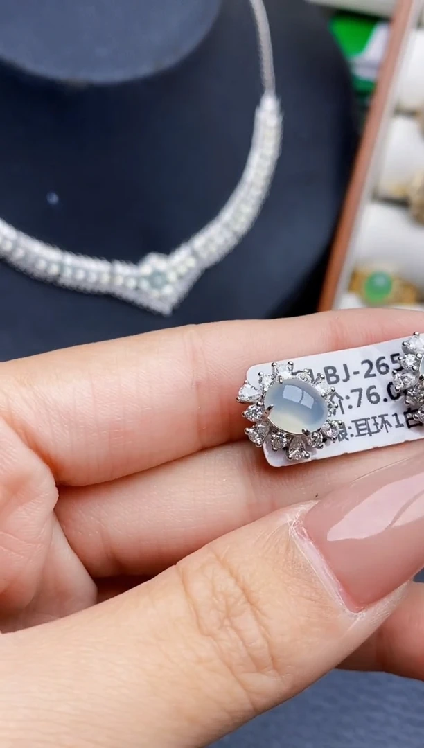 银S925镶嵌戒指翡翠5064