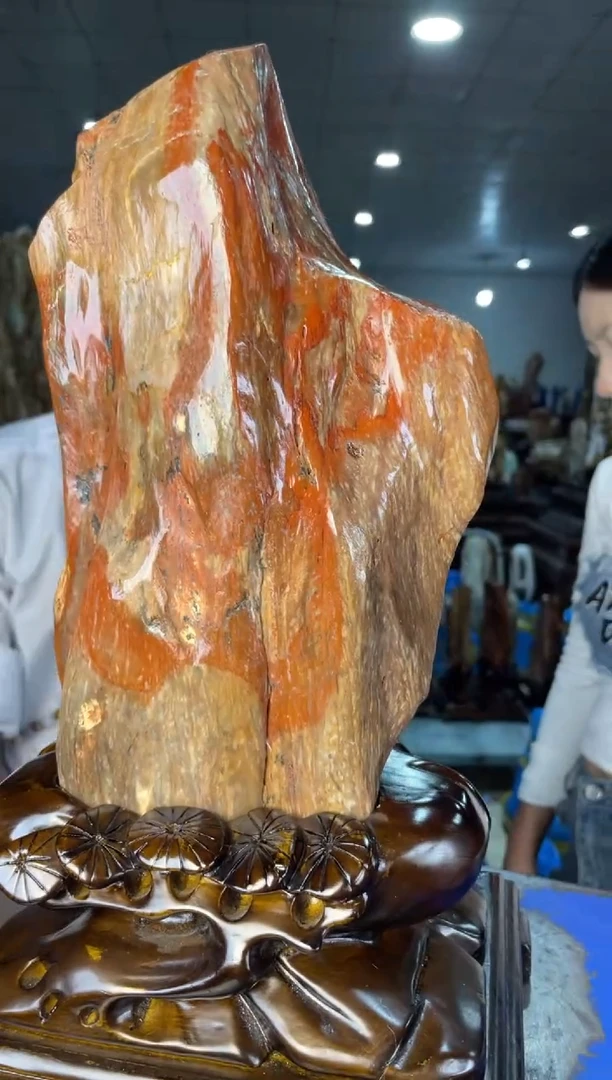 未镶嵌摆件硅化玉25