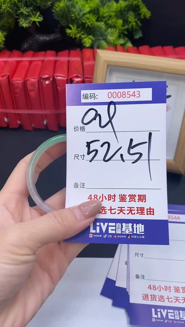 未镶嵌手镯翡翠0008543