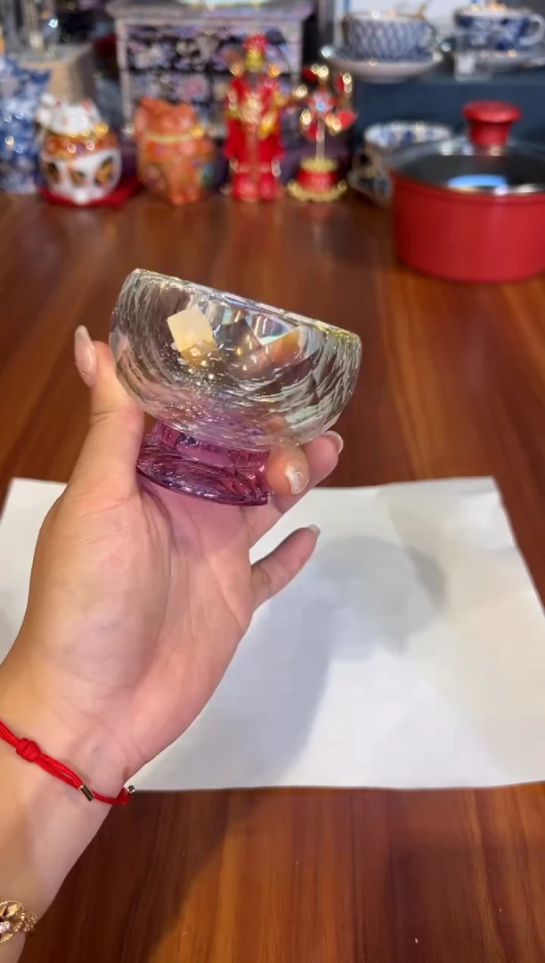 136菱曦炫彩水晶茶杯（紫）