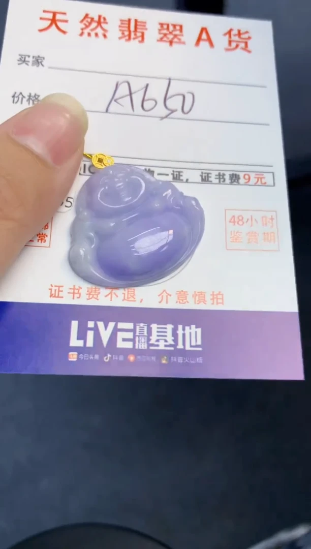 颈饰18K金镶嵌翡翠天然缅甸A货翡翠百元以上9元证书费自理