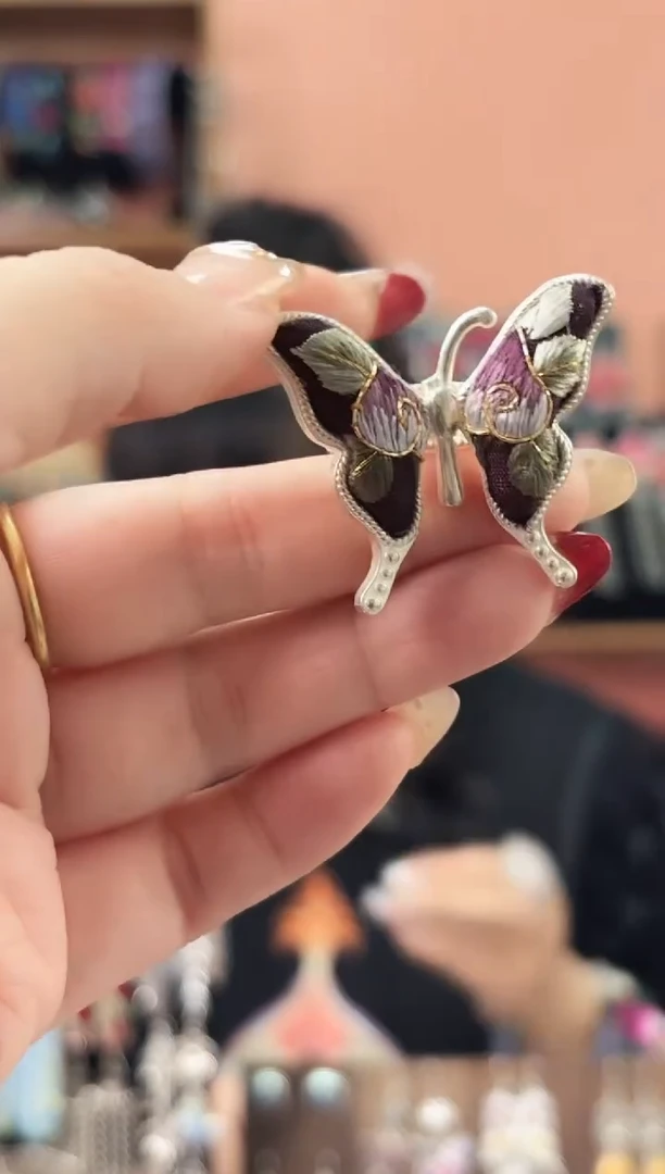 织绣艺枝独绣手工饰品188