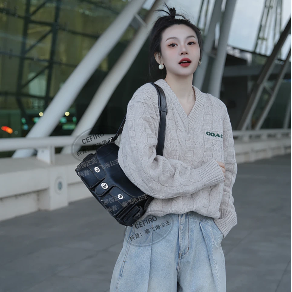 【CEFIRO · CiCi】高质量精致爆款植鞣牛皮单肩斜跨女包 WGG-1WA882