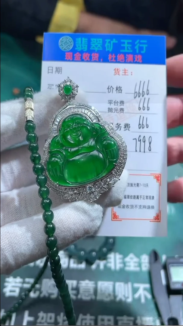 【闪购商品】翡翠颈饰银S925镶嵌-净货-多样性发货