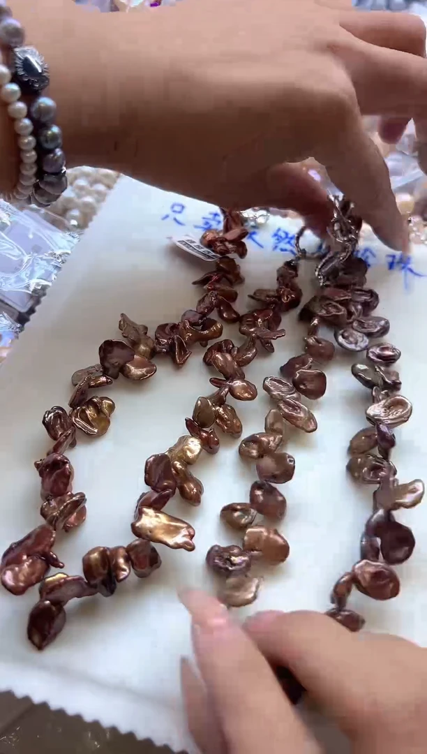 未镶嵌项链淡水珍珠375多样性发货 发其一