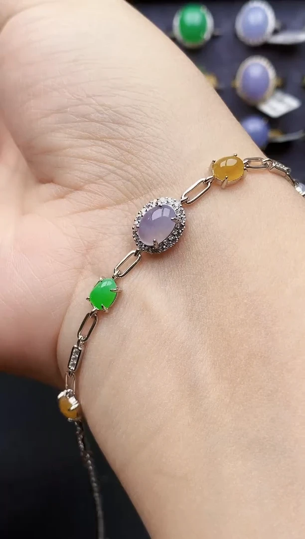 银S925镶嵌戒指翡翠1341