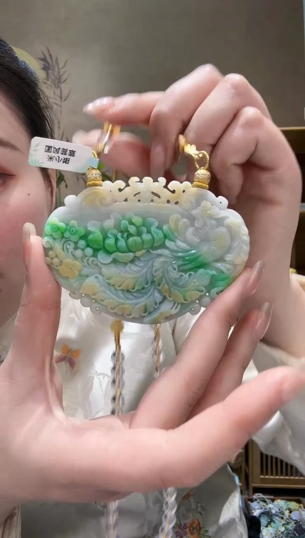 【闪购商品】翡翠耳饰未镶嵌吊坠