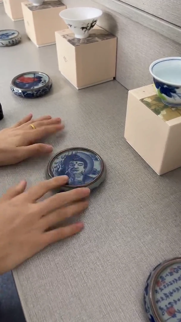 景德镇高温瓷盖置一念成佛