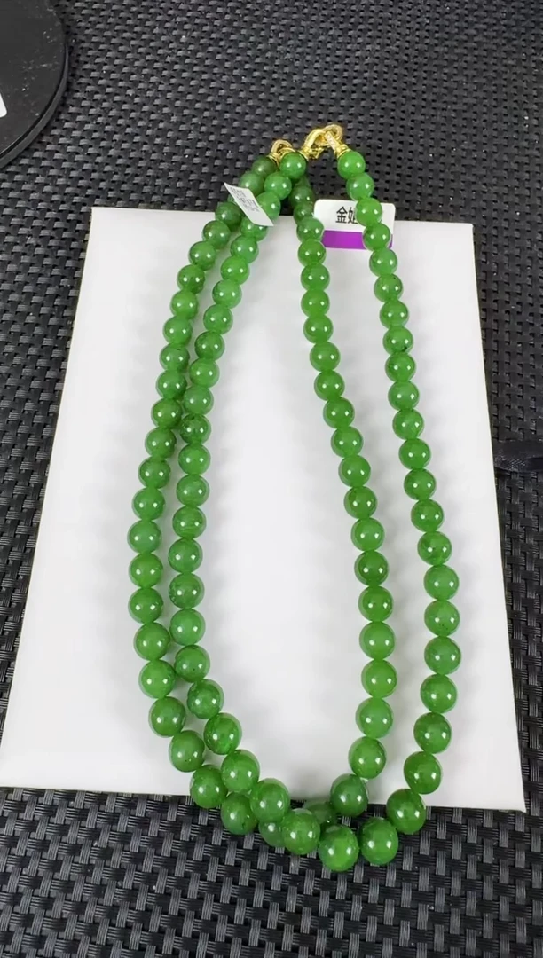 【闪购商品】和田玉（碧玉）项链未镶嵌约10MM多样性发一