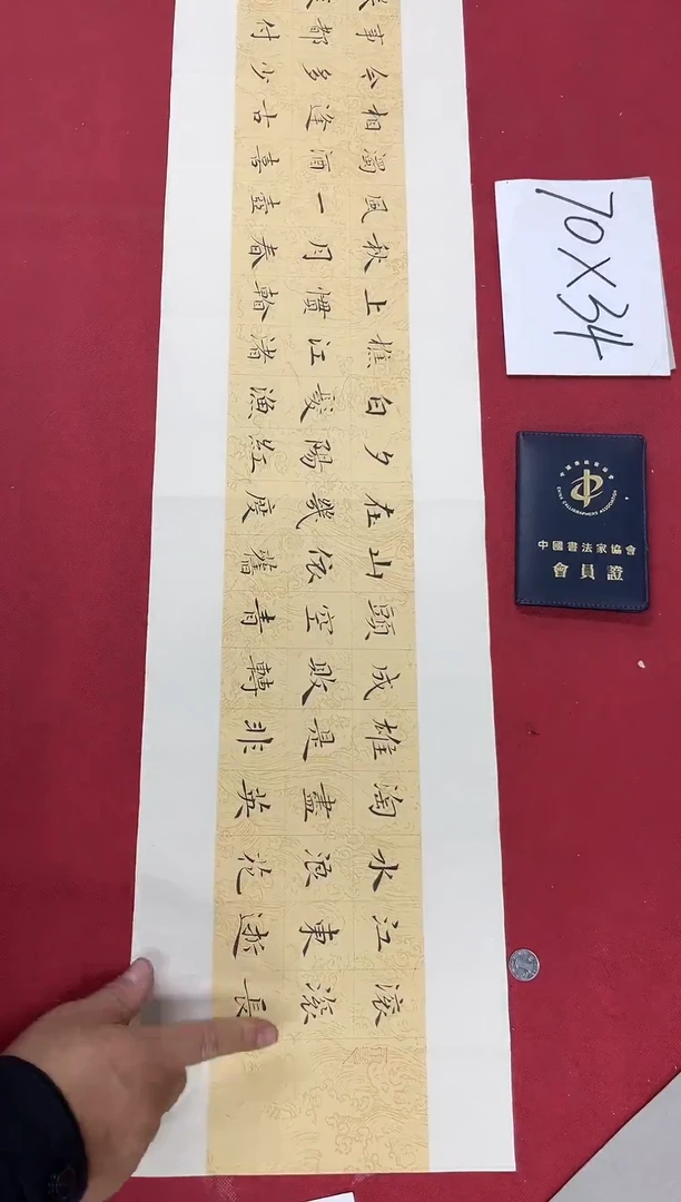 书法中书马亮老师书法作品（110*22）