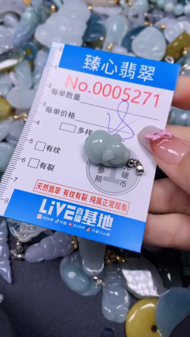 【闪购商品】翡翠颈饰未镶嵌含绳0005271