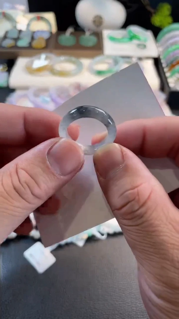 未镶嵌手镯翡翠78  有纹裂 1920