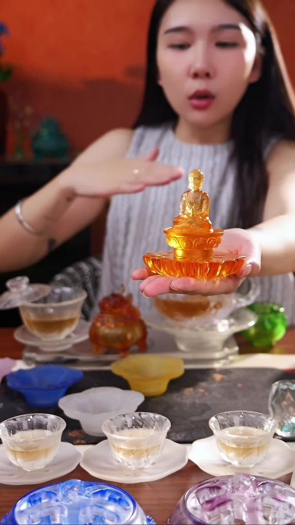 古法琉璃琥珀色药师