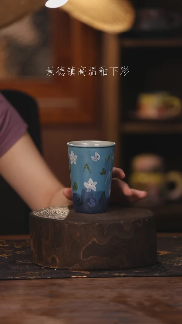 陶瓷景德镇高温釉下手绘陶瓷239