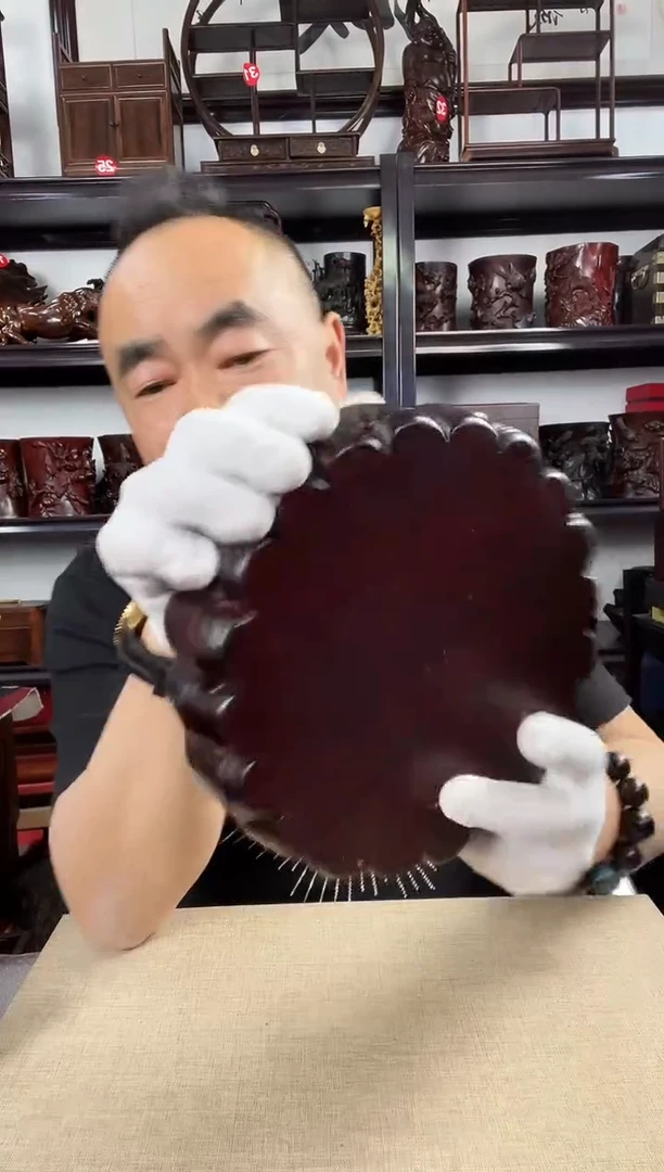 木老李红木工艺品25瑕疵