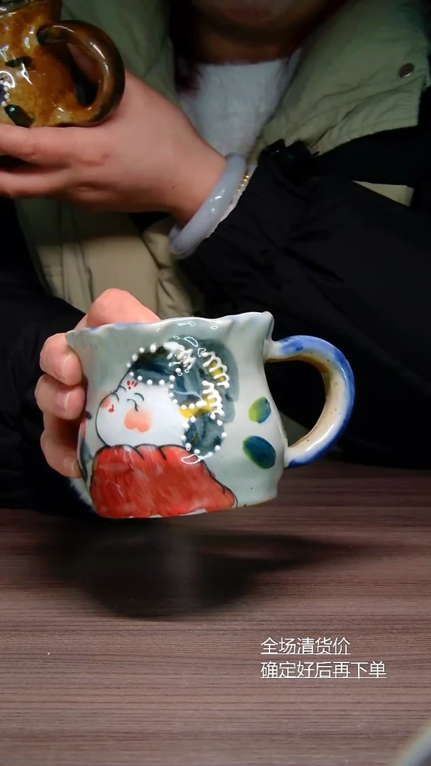 【闪购商品】摆件纯手工手绘杯子景德镇