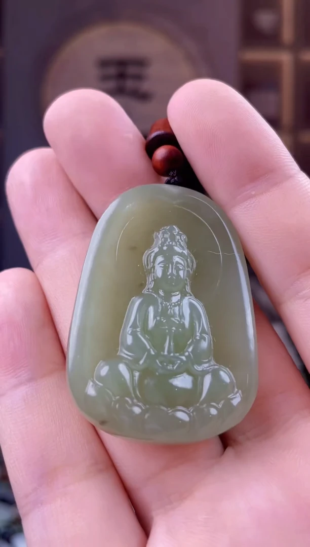 颈饰未镶嵌和田玉拍一发一，多样性发货