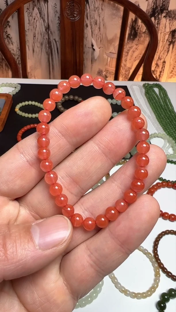【闪购商品】南红玛瑙手链未镶嵌6MM