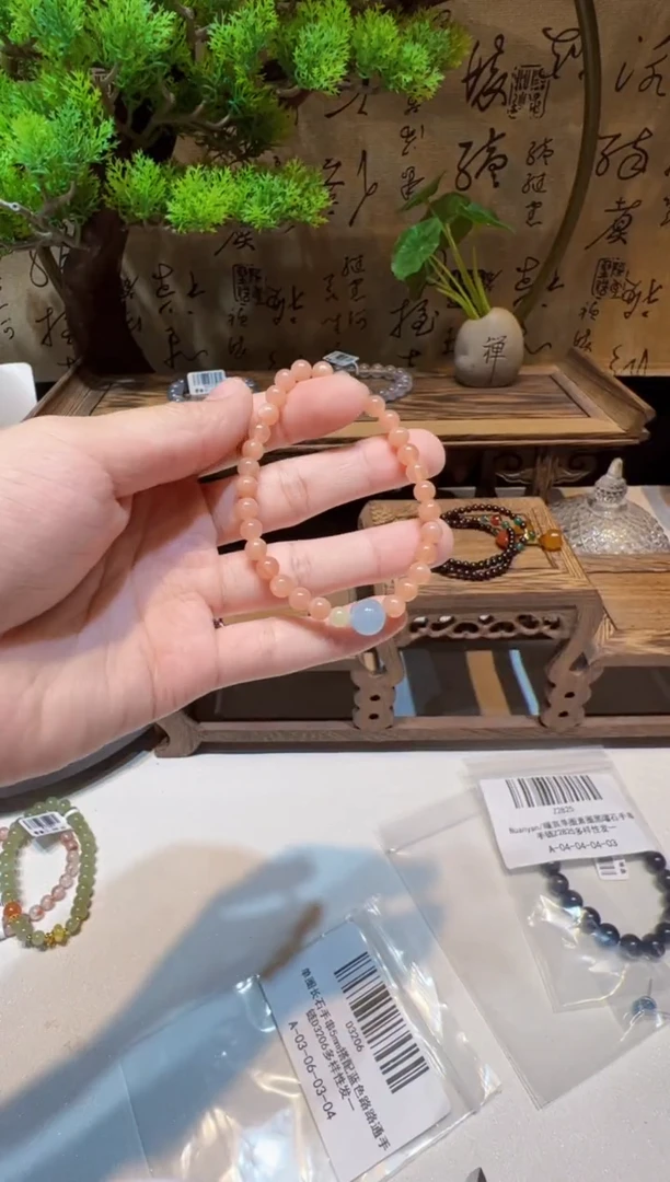 未镶嵌手链长石手饰@@