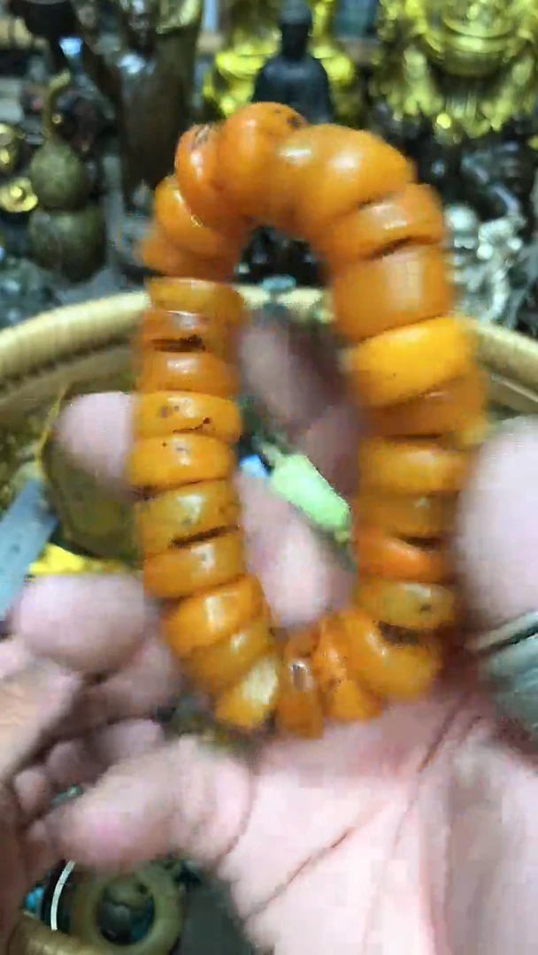 鸿兴工艺摆件把件黄串