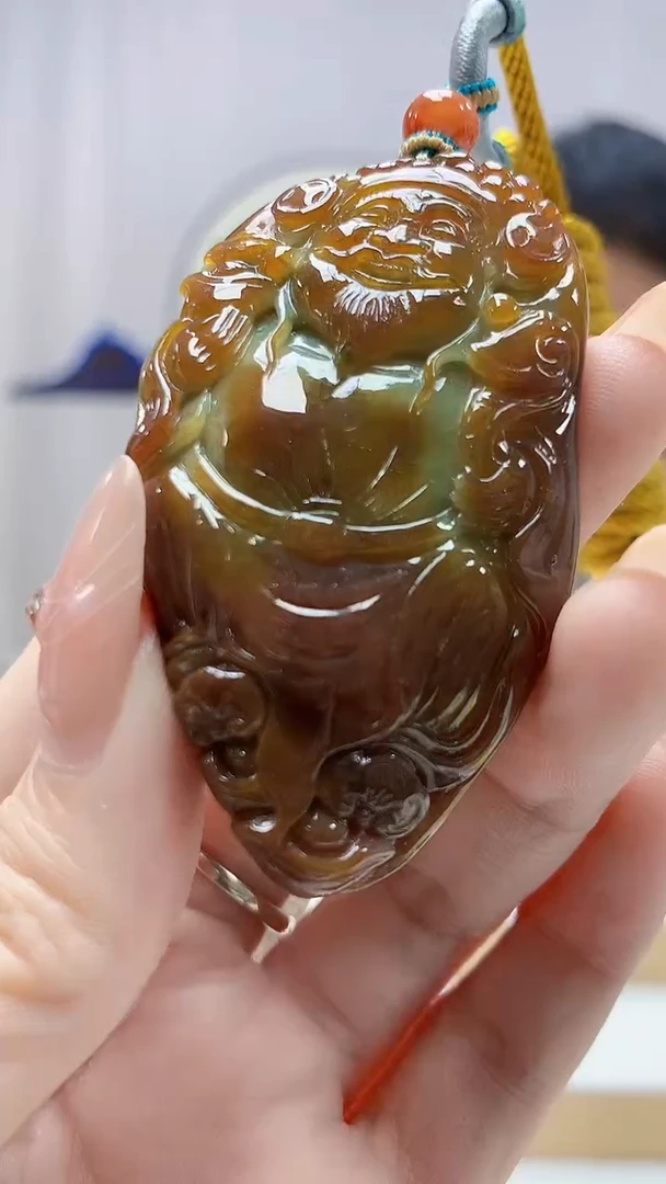 未镶嵌定制翡翠4898DD-毛货挂件133
