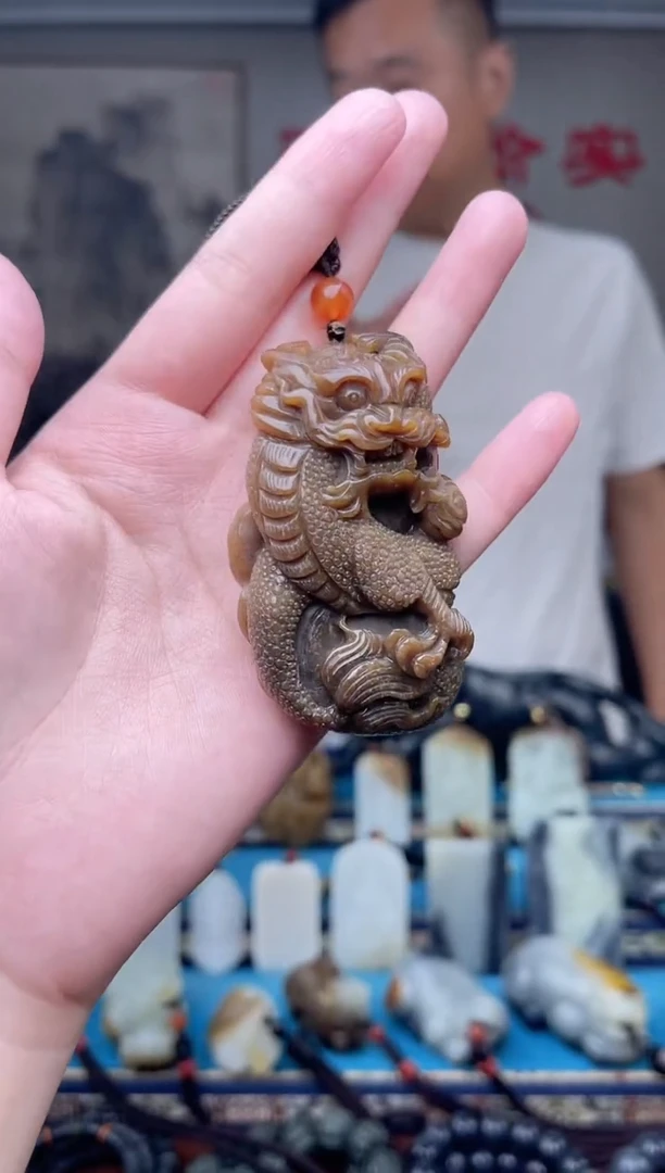 和田玉未镶嵌挂件1