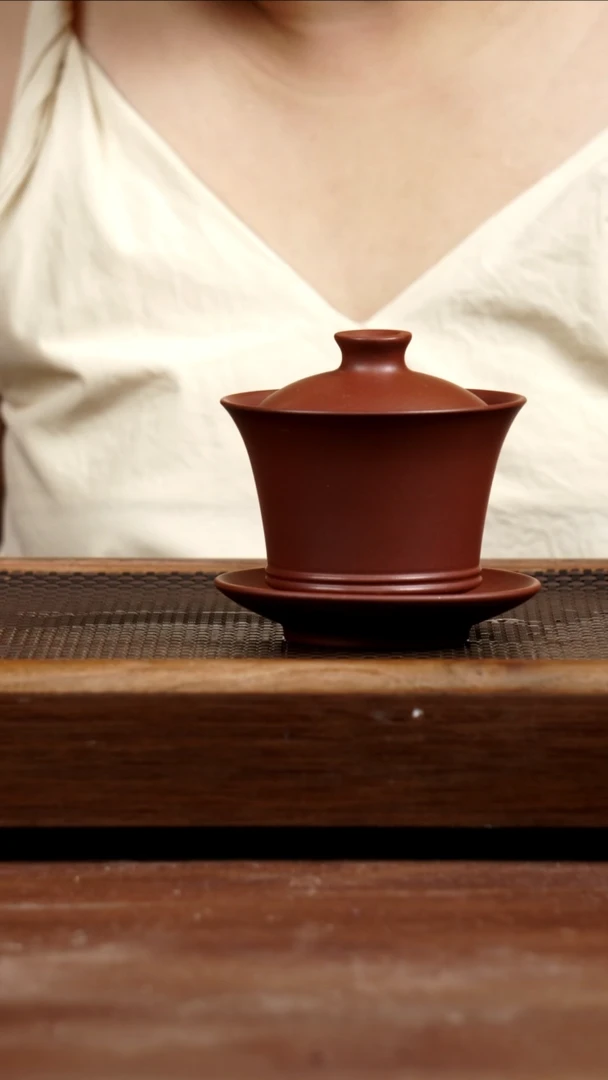 茶壶紫砂四号井底槽青盖碗180CC