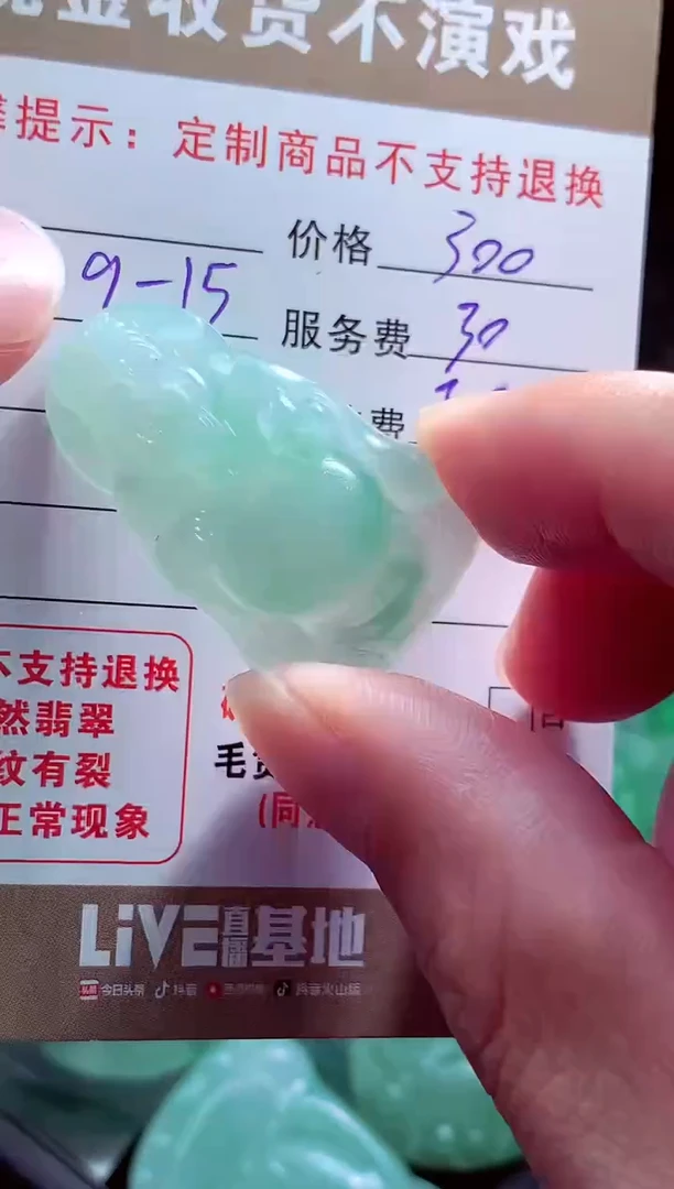 未镶嵌定制翡翠园*翡翠毛货定制560869