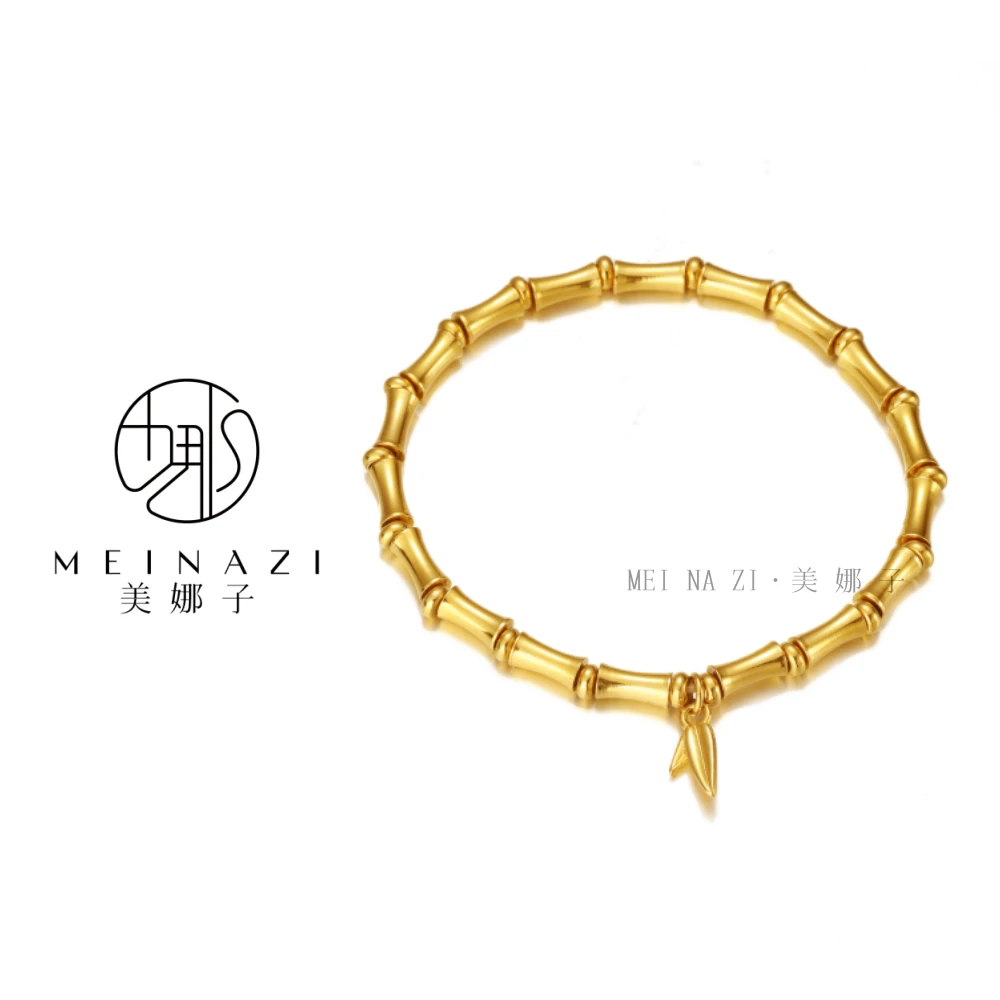 MEINA/新款精工版竹节手链时尚饰品百搭手工