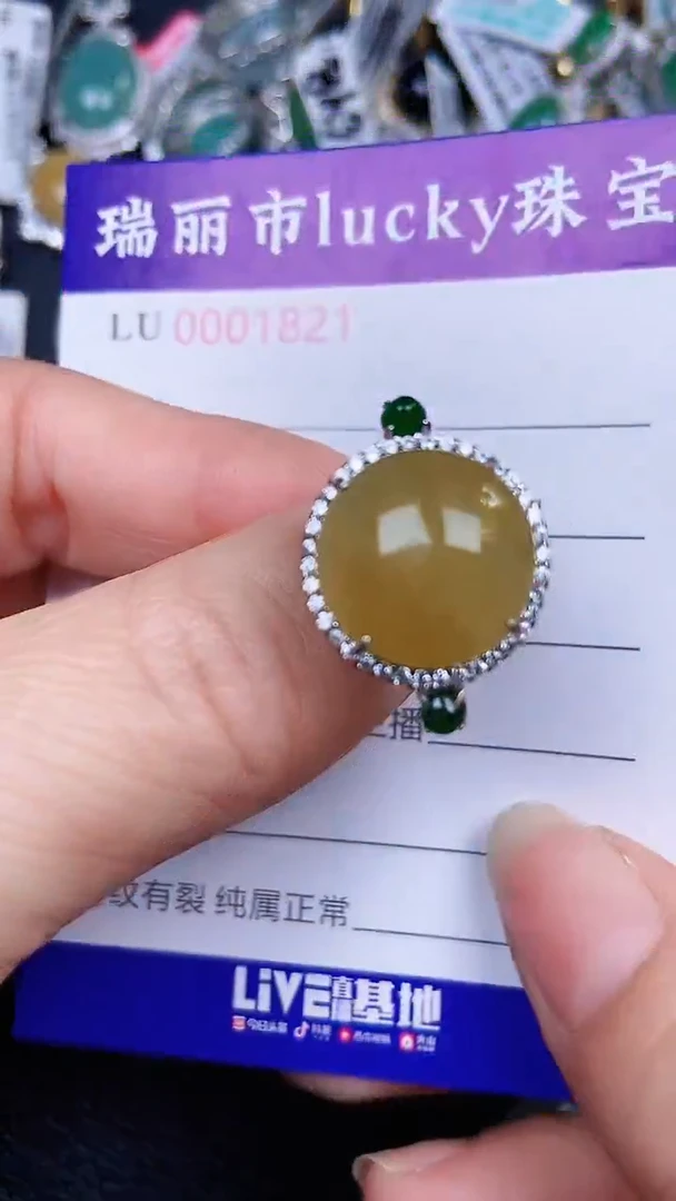 颈饰银S925镶嵌翡翠1821